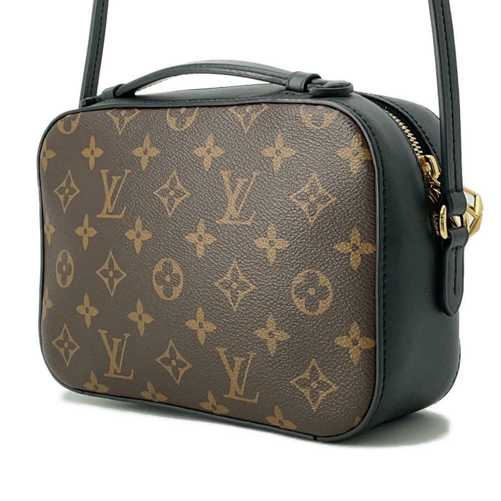 Louis Vuitton Bag Saintonge Black Monogram Tassel Shoulder